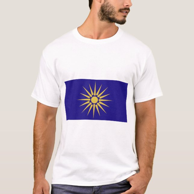 T-shirt Grego Macedónia, piscina (Frente)