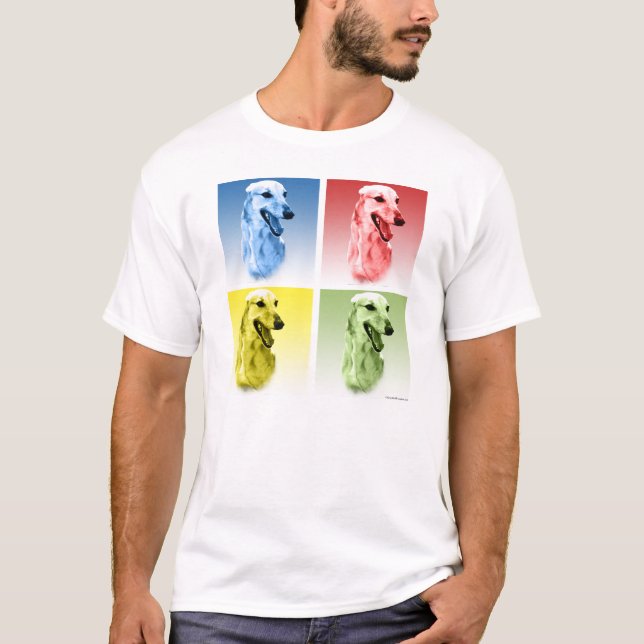 T-shirt Greyhound Pop Art (Frente)