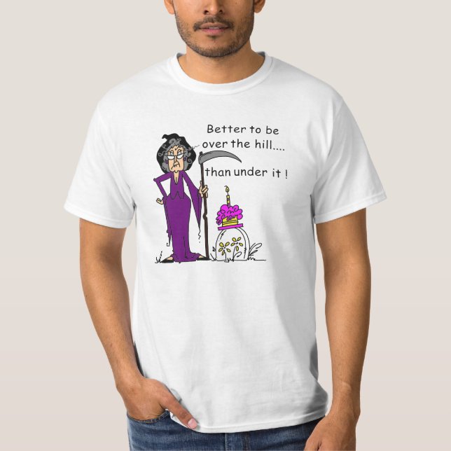 T-shirt Grim Reaper Birthday Humor (Frente)