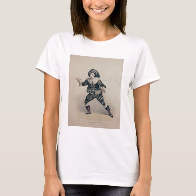 T-shirt Grimaldi como Scaramouche, do dell'Ar de Commedia (Frente)