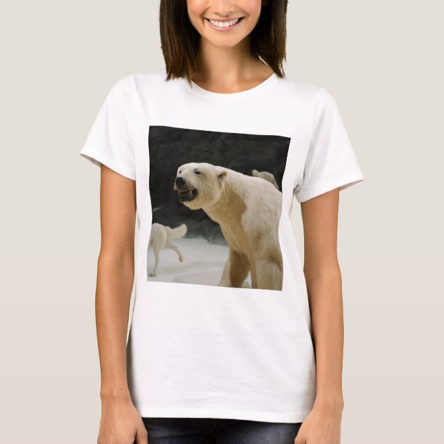 T-shirt Grin do Urso Polar (Frente)