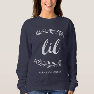 T-shirt Grinalda alfa de Omega Lil do qui