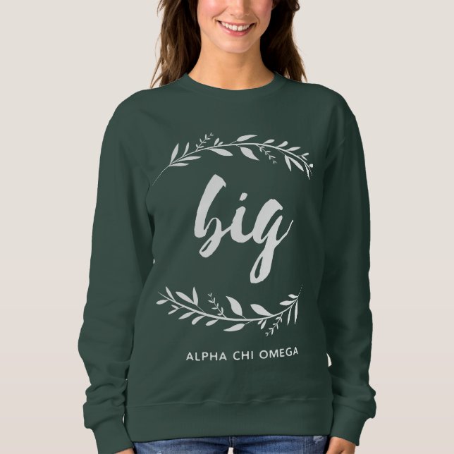T-shirt Grinalda grande alfa de Omega | do qui (Frente)