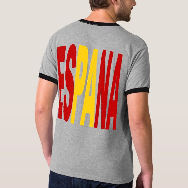 T-shirt gris dos homme   ESPANA  (Verso)