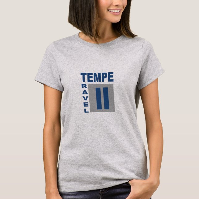 T-shirt gris femme  TEMPE  TRAVEL  ARIZONA (Frente)
