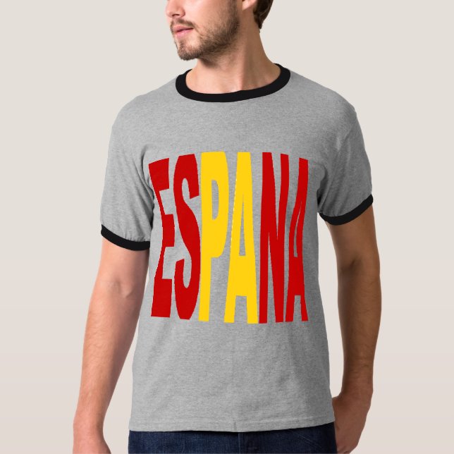 T-shirt gris homme  ESPANA (Frente)