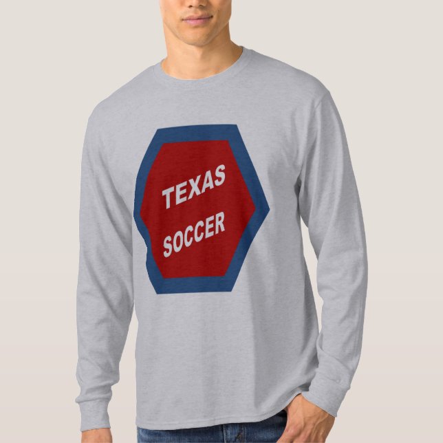 T-shirt gris TEXAS  SOCCER (Frente)