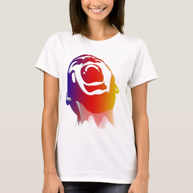 T-shirt Gritar colorido (Frente)