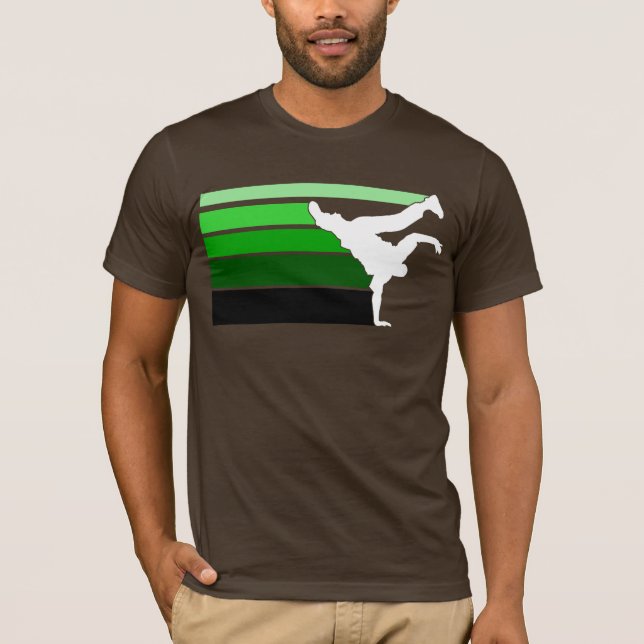 T-shirt Grn do inclinação de BBOY branco (Frente)