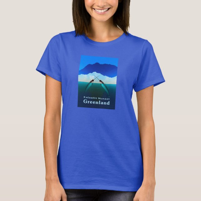 T-shirt Groenlândia - Narwhal (Frente)