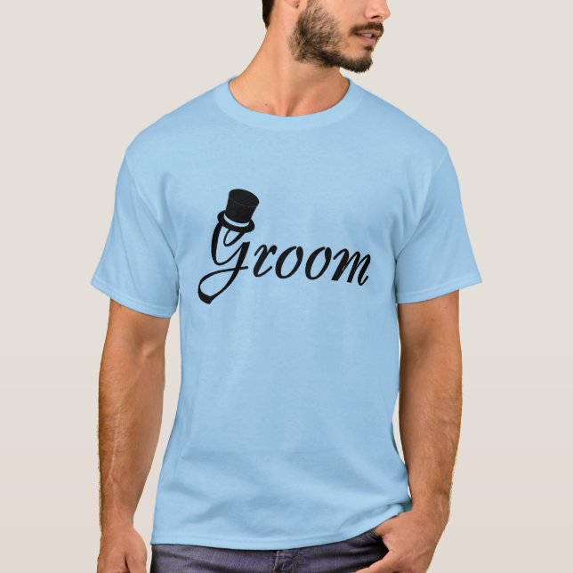 T-shirt Groom (Chapéu Superior) (Frente)