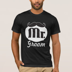 T-shirt Groom Mustache