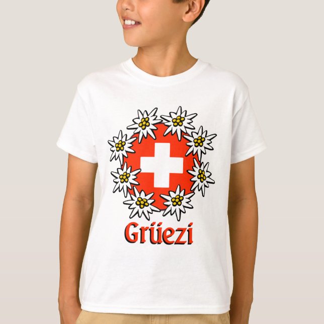 T-shirt Gruezi caçoa o T (Frente)