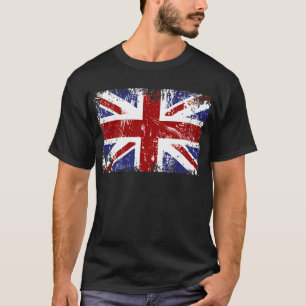T-shirt Grunge britânico do punk de Union Jack da bandeir