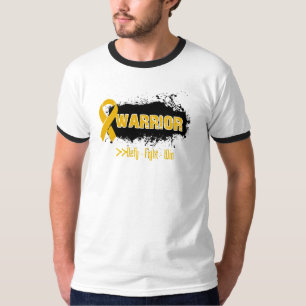 T-shirt Grunge - GUERREIRO - cancer do apêndice
