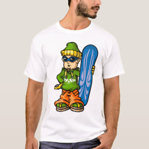T-shirt Grunge snowboarder