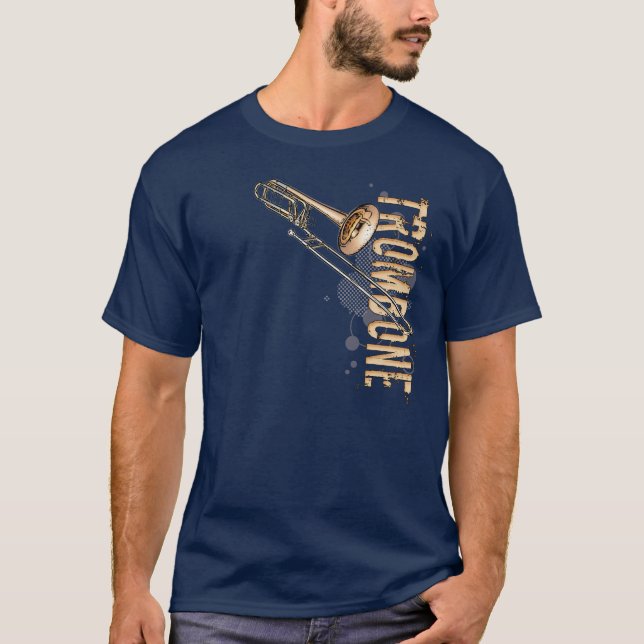 T-shirt Grunge Trombone (Frente)