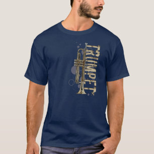 T-shirt Grunge Trumpet