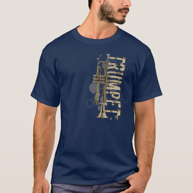 T-shirt Grunge Trumpet (Frente)