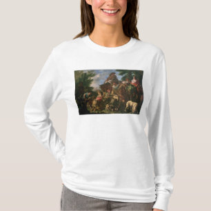 T-shirt Grupo de pastores com um cavalo