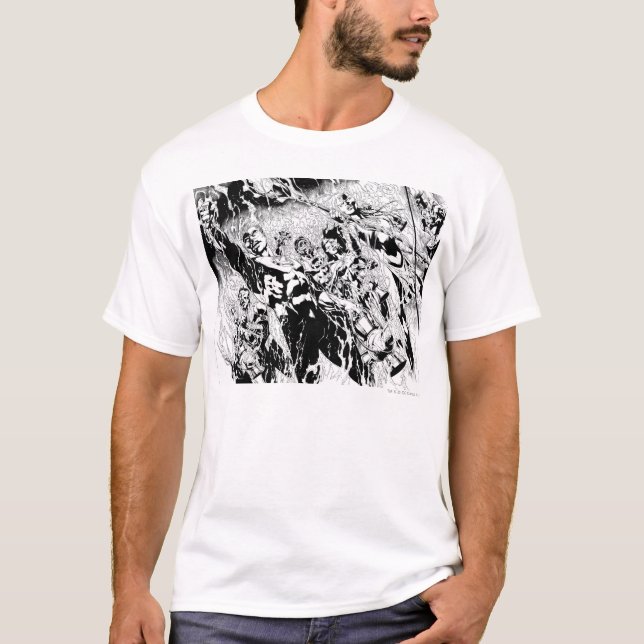 T-shirt Grupo Lanterna Verde (Frente)