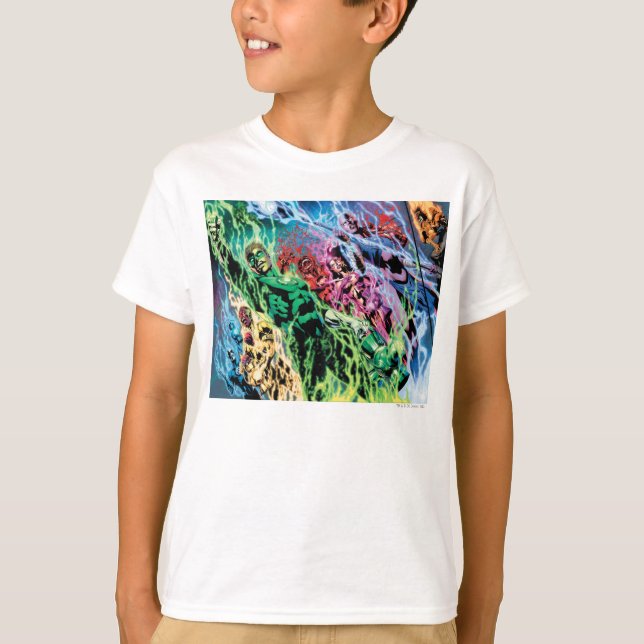 T-shirt Grupo Lanterna Verde - Cor (Frente)