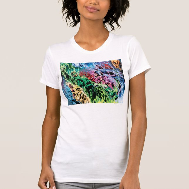 T-shirt Grupo Lanterna Verde - Cor (Frente)