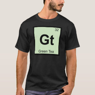 T-shirt Gt - Símbolo da Tabela Periódica da Química do Chá