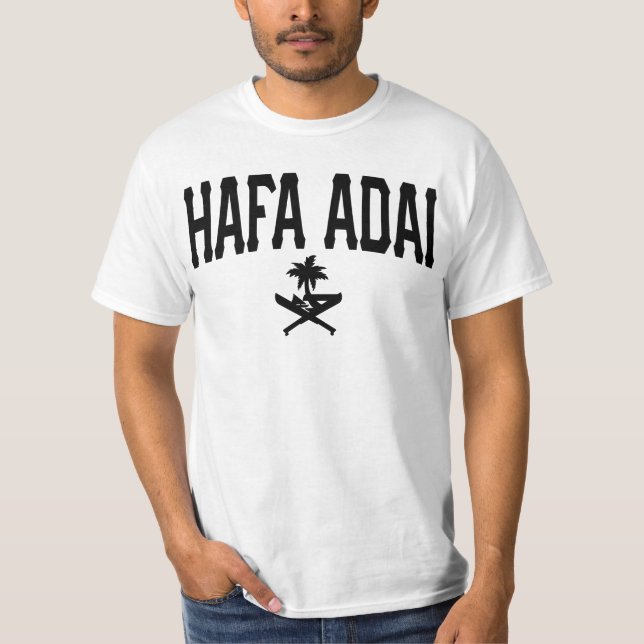 T-shirt GUAM FUNCIONA 671 Hafa Adai todos os bonés (Frente)