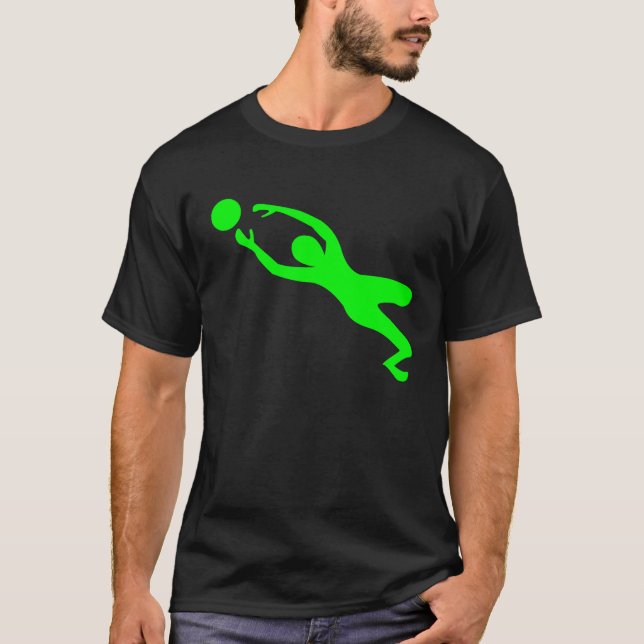 T-shirt Guarda-Redes - Verde (Frente)