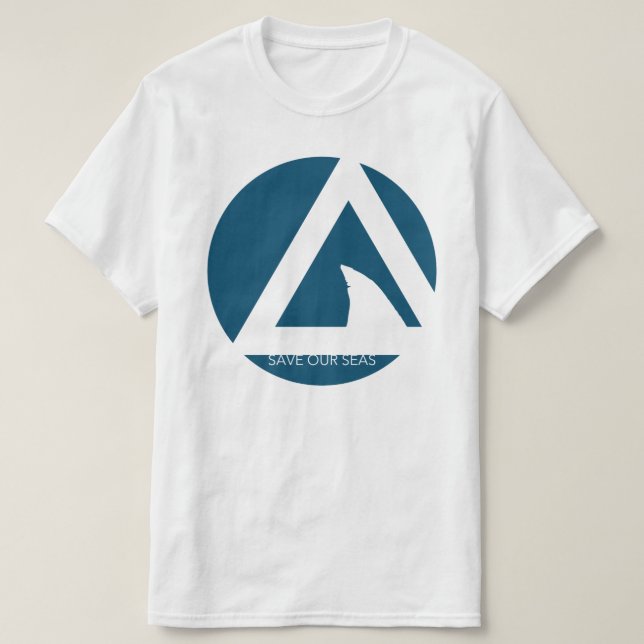 T-shirt guarde os nossos tricórtimos do mar (Frente do Design)