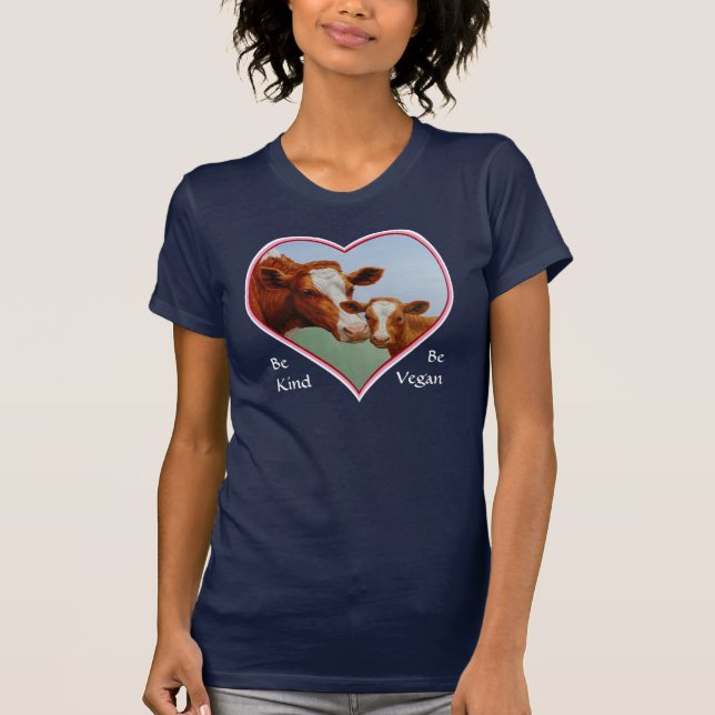 T-shirt Guernsey Cow e Calf Vegan (Frente)