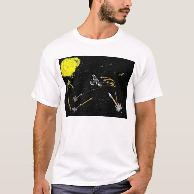 T-shirt Guerras da guitarra (Frente)