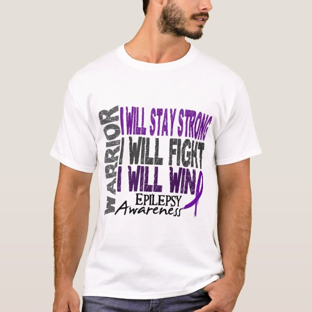 T-shirt Guerreiro da epilepsia (Frente)