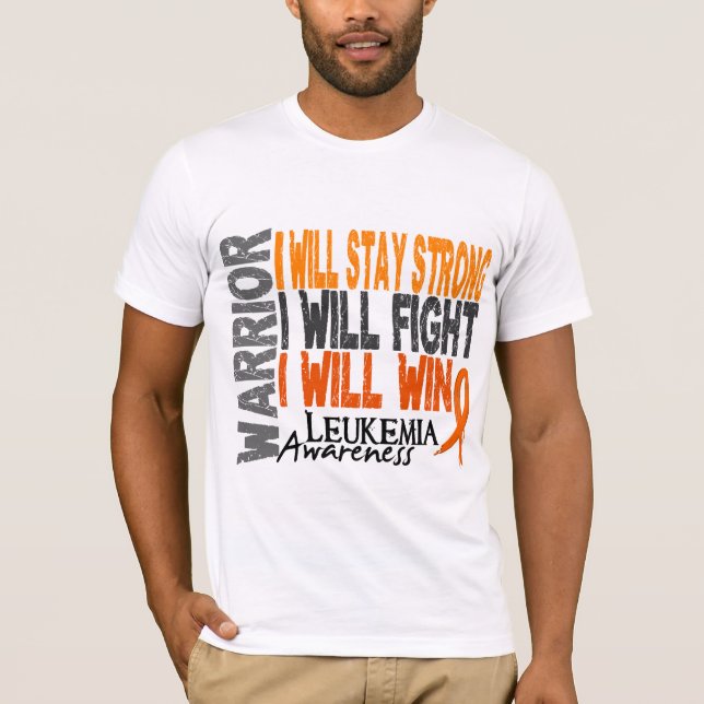 T-shirt Guerreiro da leucemia (Frente)