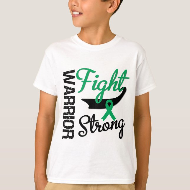 T-shirt Guerreiro do câncer de figado (Frente)