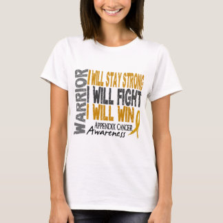T-shirt Guerreiro do cancer do apêndice