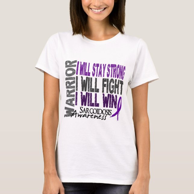 T-shirt Guerreiro do Sarcoidosis (Frente)