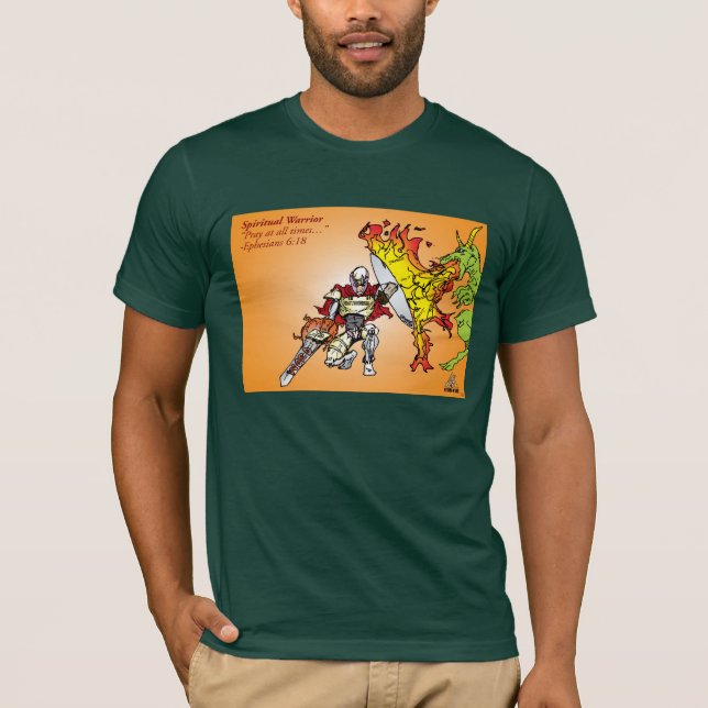 T-shirt Guerreiro espiritual pela fé (Frente)