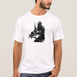 T-shirt Guerreiro Morto-Vivo - Armado com Duas Espadas