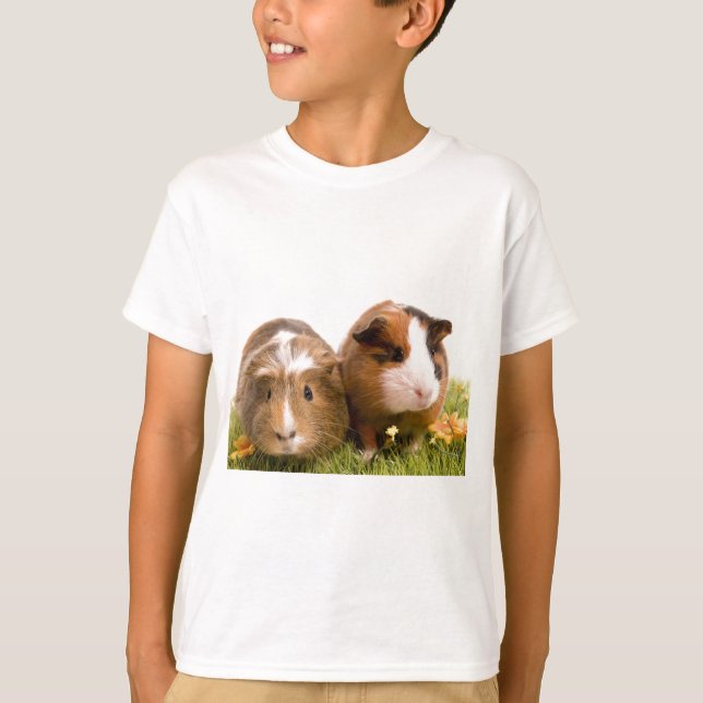T-shirt guinea pigs tem-se lawn (Frente)