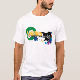 T-shirt Guitarra 2009 do verão