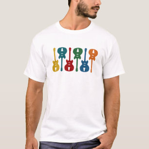 T-shirt Guitarra coloridas