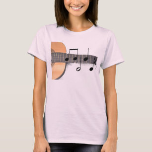 T-shirt Guitarra com notas
