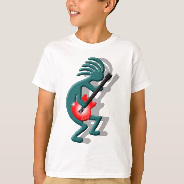 T-shirt Guitarra de Kokopelli (Frente)