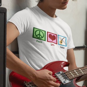 T-shirt Guitarra do amor da paz