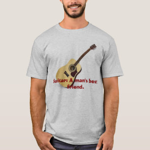 T-shirt Guitarra: O melhor amigo de um homem
