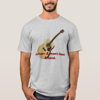 T-shirt Guitarra: O melhor amigo de um homem