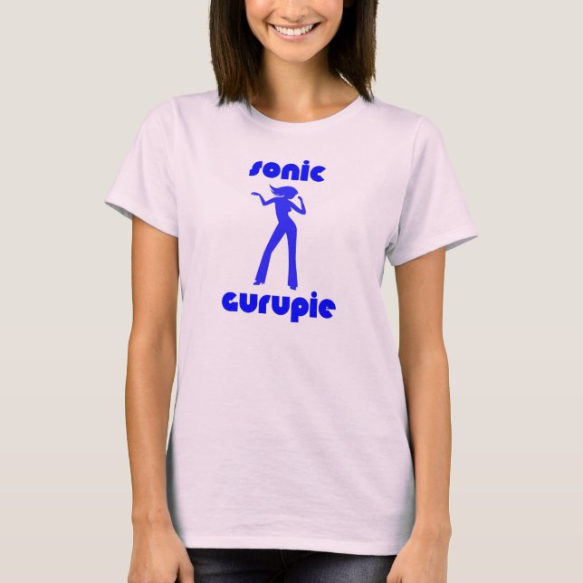 T-shirt Gurupie sónico - azul (Frente)