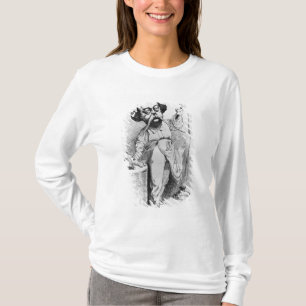 T-shirt Gustave Flaubert que disseca a senhora Bovary